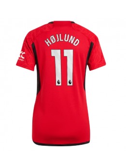 Ženski Nogometna dresi replika Manchester United Rasmus Hojlund #11 Domači 2023-24 Kratek rokav